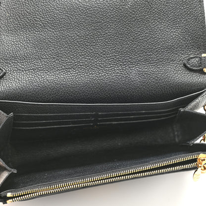 Louis Vuitton Empreinte Vavin Chain Wallet Black 5 of 13