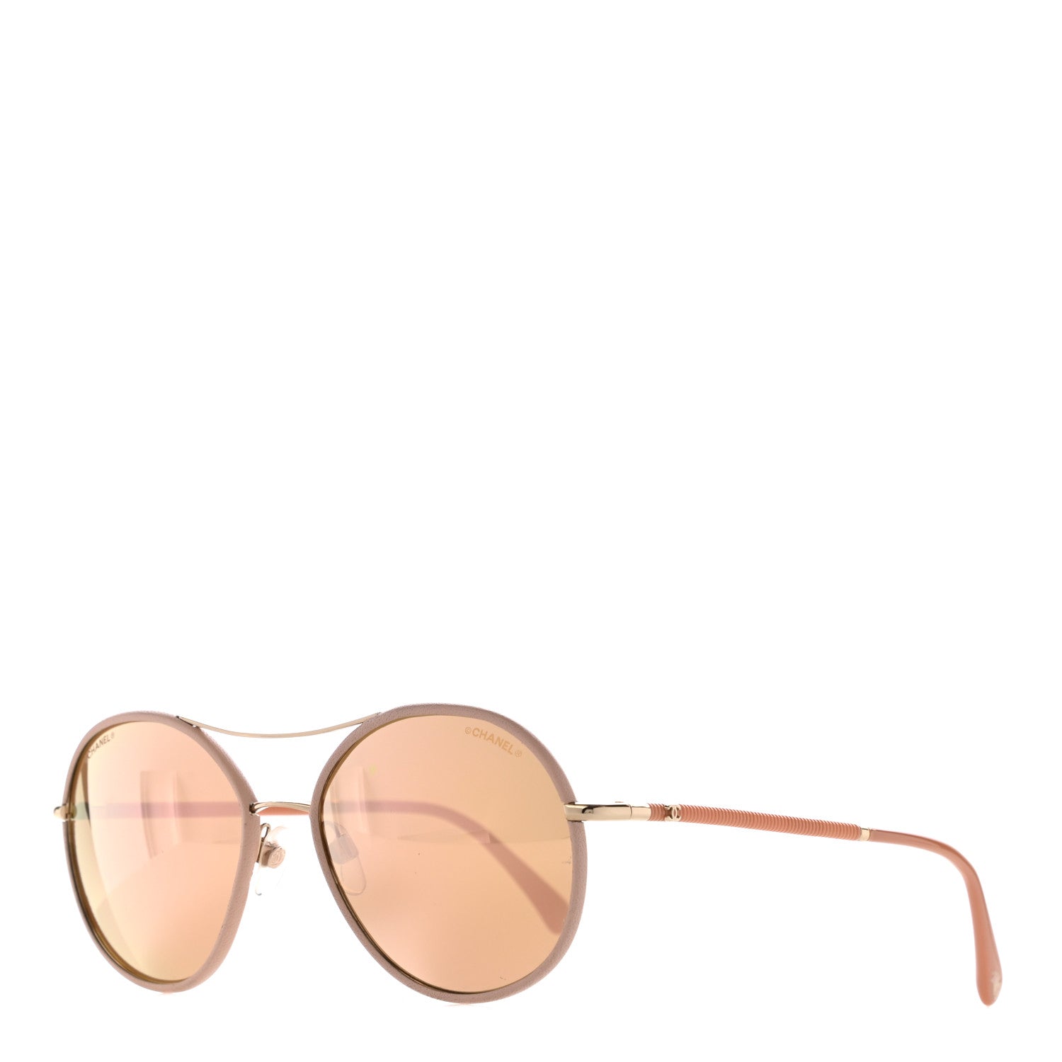 Chanel Round Pilot Sunglasses 4228-Q Pink 1 of 9