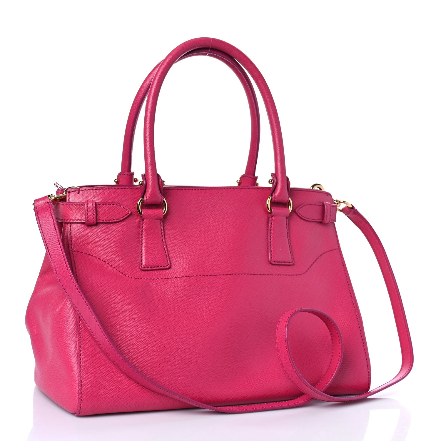 Salvatore Ferragamo Printed Calfskin Beky Tote Pink 3 of 9