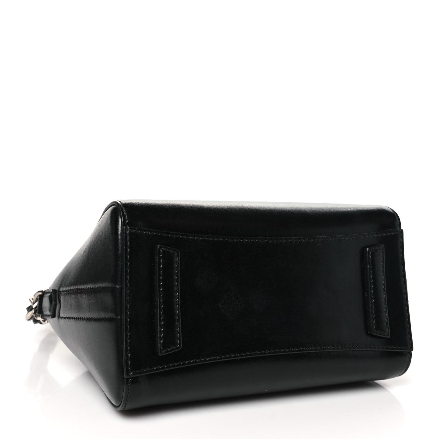Shiny Lord Calfskin Mini Antigona Black
