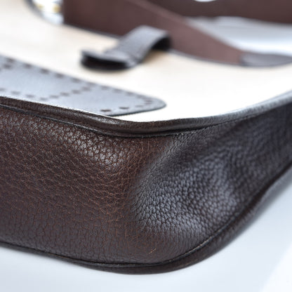 Hermes Toile Natural Barenia Evelyne GM Ebene 16 of 16
