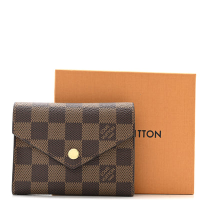 Louis Vuitton Damier Ebene Victorine Wallet Red 8 of 8