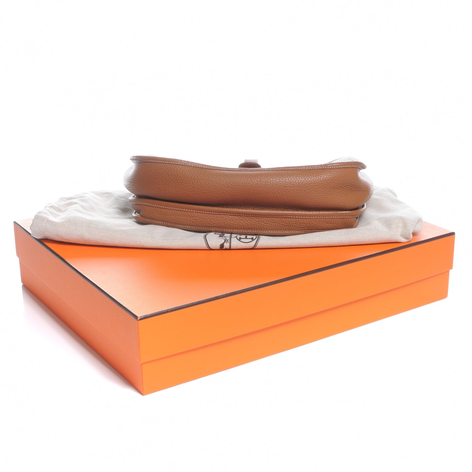 Hermes Taurillon Clemence Evelyne III GM Gold 8 of 8