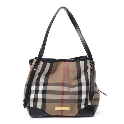 Burberry House Check Small Canterbury Tote Black 1 of 12