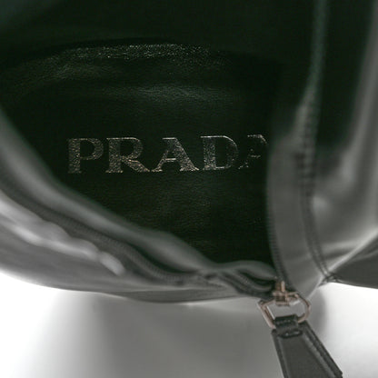 Prada Nappa Tech Logo Over the Knee 70mm Platform Boots 38.5 Black 7 of 11