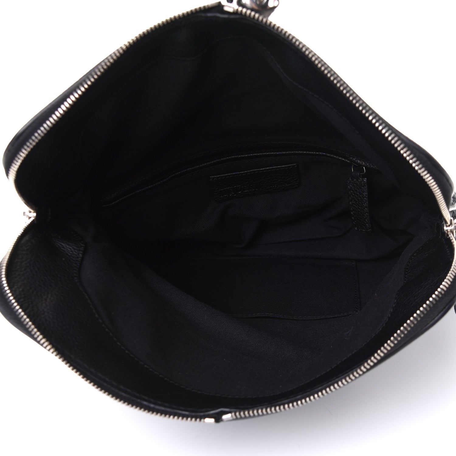 Alexander McQueen Grainy Calfskin Padlock Skull Clutch Black 8 of 8