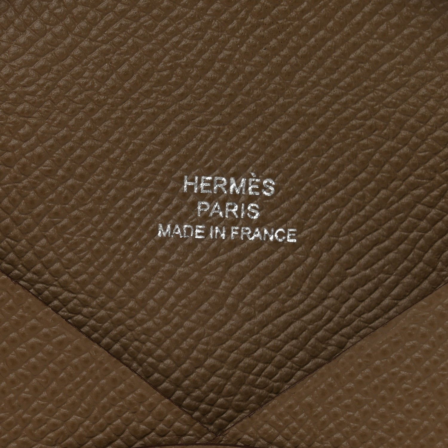 Hermes Epsom Calvi Card Case Etoupe 6 of 7