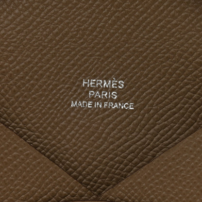 Hermes Epsom Calvi Card Case Etoupe 6 of 7