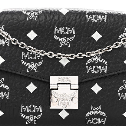 MCM Visetos Monogram Medium Millie Crossbody Bag Black 7 of 9