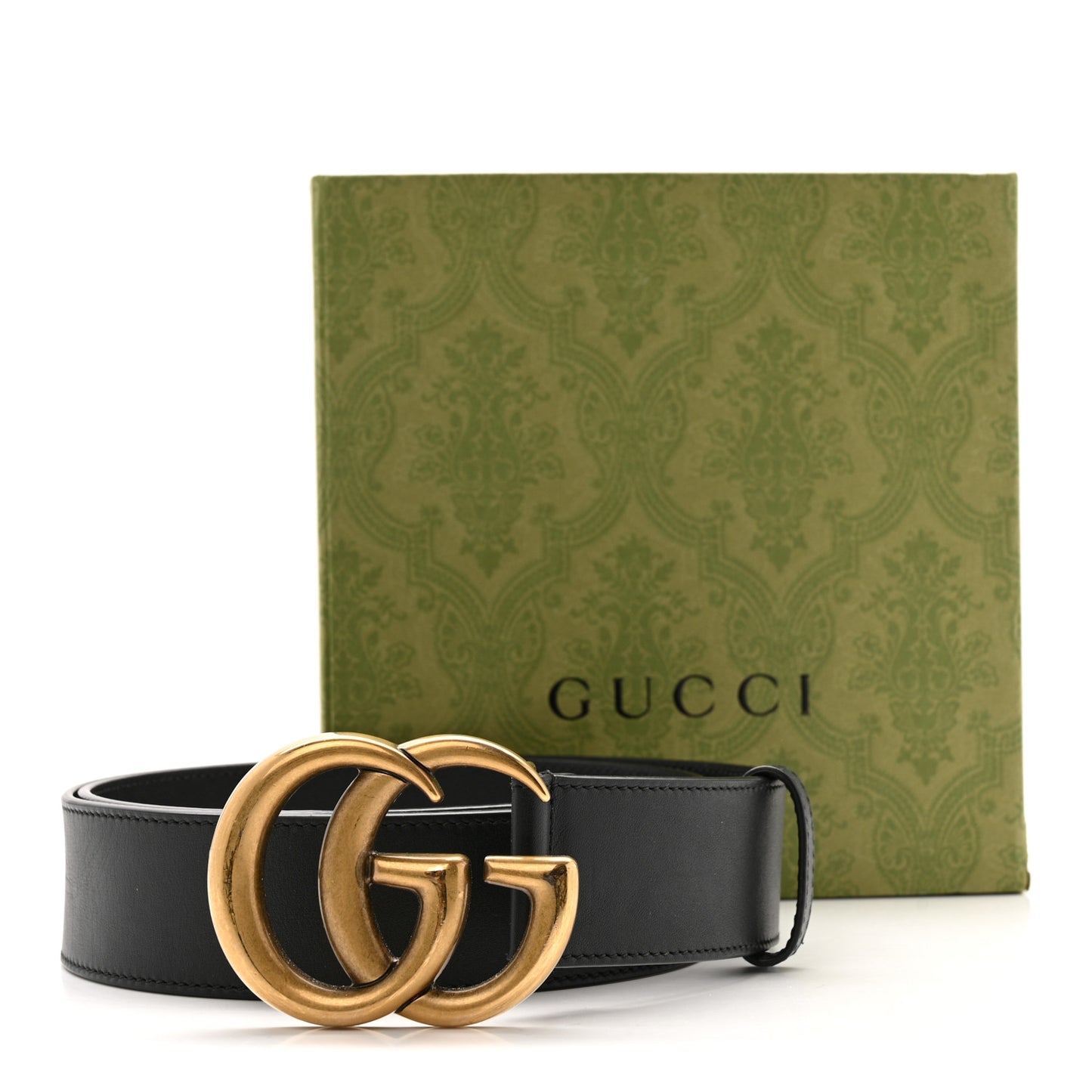 Calfskin Double G 40mm Belt 85 34 Black