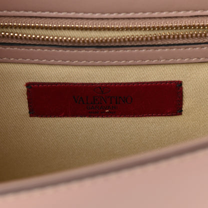 Valentino Garavani Vitello Medium Glam Lock Rockstud Flap Poudre 6 of 12