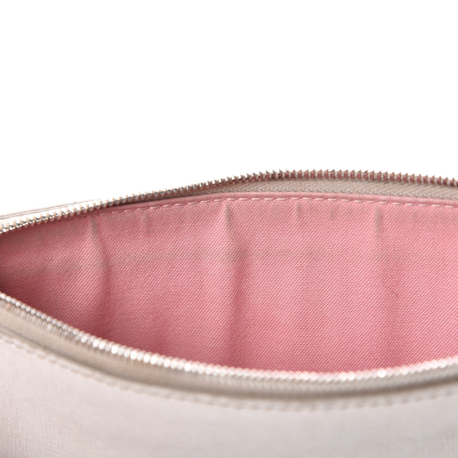 Fendi Vitello Elite Crystal Eye Monster Zip Pouch Grigio Polvere Ribes Multicolor 9 of 10