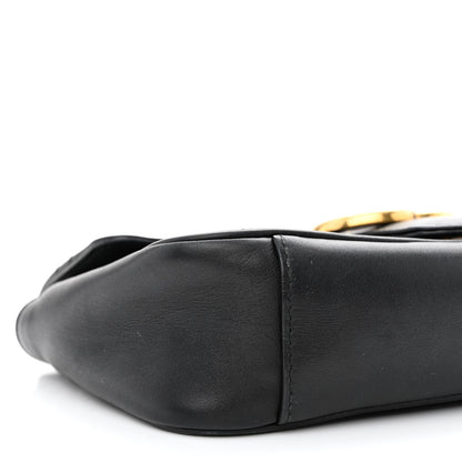Gucci Calfskin Matelasse Mini GG Marmont Shoulder Bag Black 9 of 14