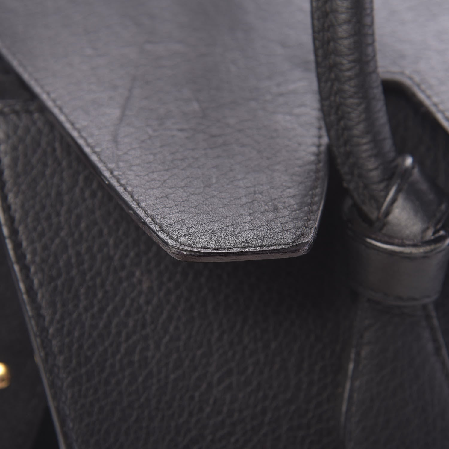 Celine Crisped Calfskin Mini Tie Knot Tote Black 9 of 29