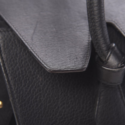 Celine Crisped Calfskin Mini Tie Knot Tote Black 9 of 29