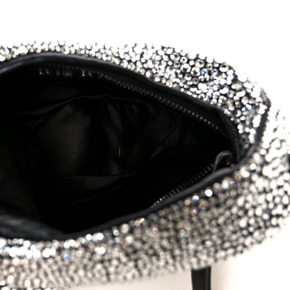 Miu Miu Crystal Silk Starlight Mini Wander Hobo Black 5 of 10