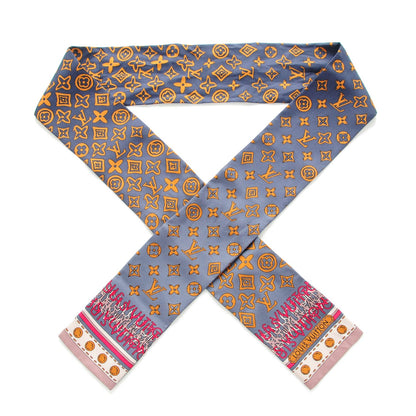 Louis Vuitton Silk Monogram Map Bandeau Quetsche 1 of 6