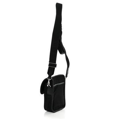 Prada Re-Nylon Saffiano Mini Pocket Single Snap Buckle Messenger Bag Black 3 of 11