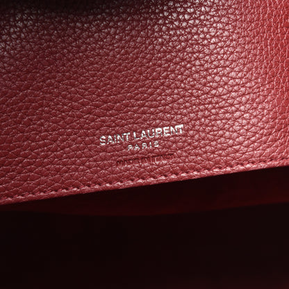 Saint Laurent Grained Calfskin Small Supple Sac De Jour Dark Pallisandre 6 of 8