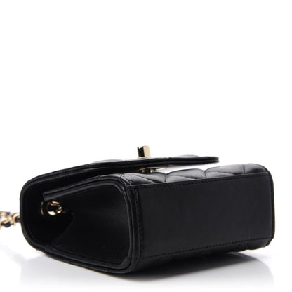 Chanel Lambskin Quilted Mini Trendy CC Chain Wallet Black 4 of 11