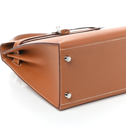 Hermes Epsom Kelly Sellier 28 Gold 9 of 10