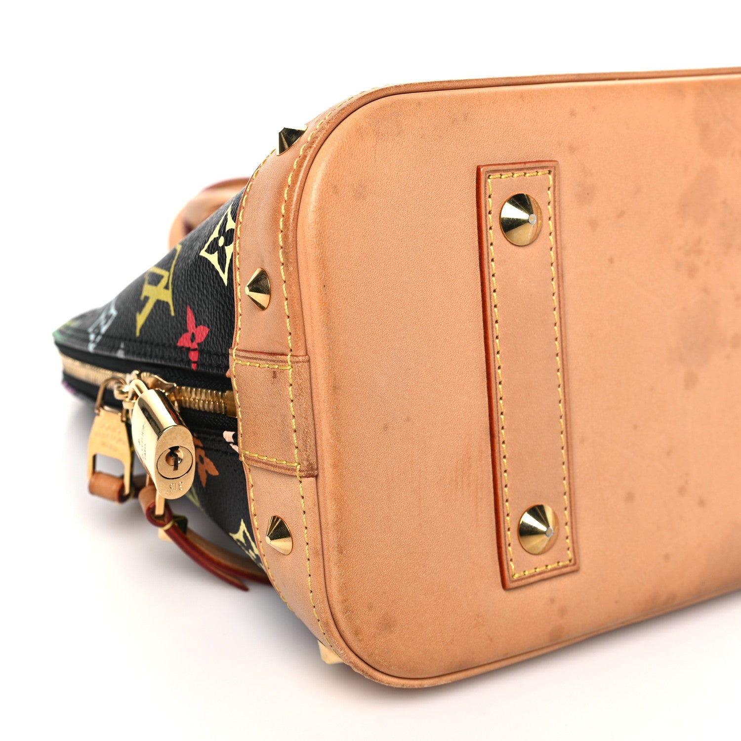 Louis Vuitton Monogram Multicolor Alma PM Black 8 of 12