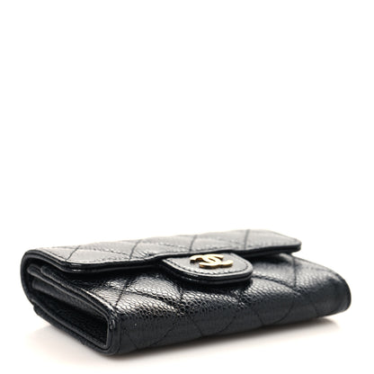 Chanel Caviar Quilted Flap Card Holder Wallet Black 4 of 9