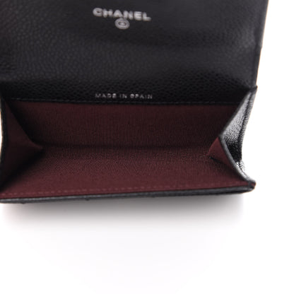 Chanel Caviar Quilted Flap Card Holder Black 5 of 9