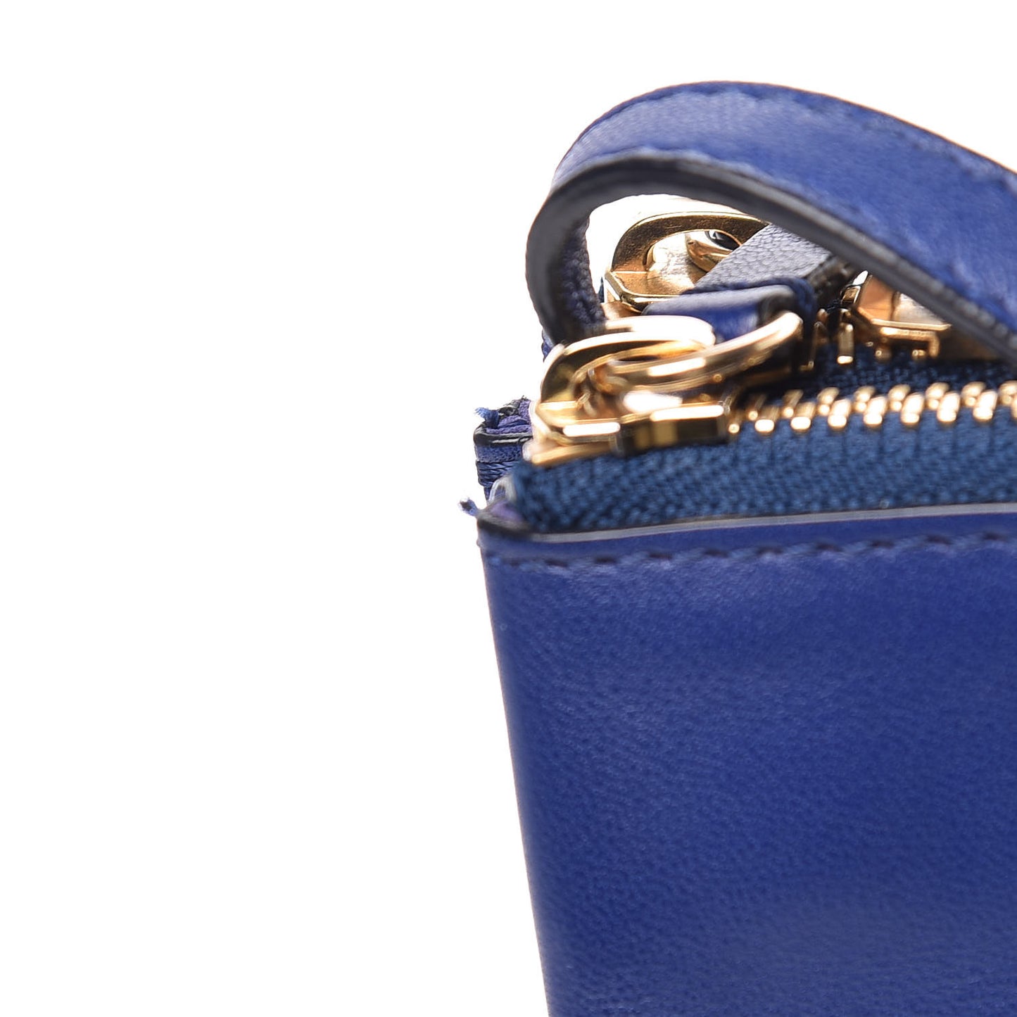Lambskin Large Trio Crossbody Bag Indigo