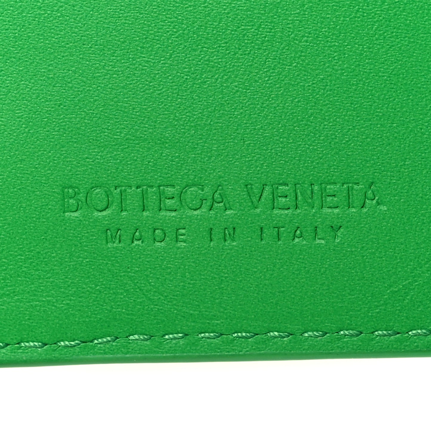 Calfskin Intrecciato Zip Card Holder Parakeet