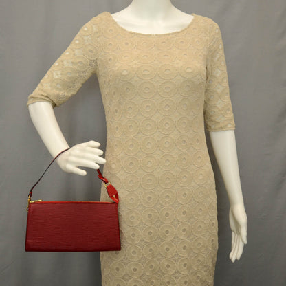 Louis Vuitton Epi Pochette Accessories 24 Rouge 2 of 8