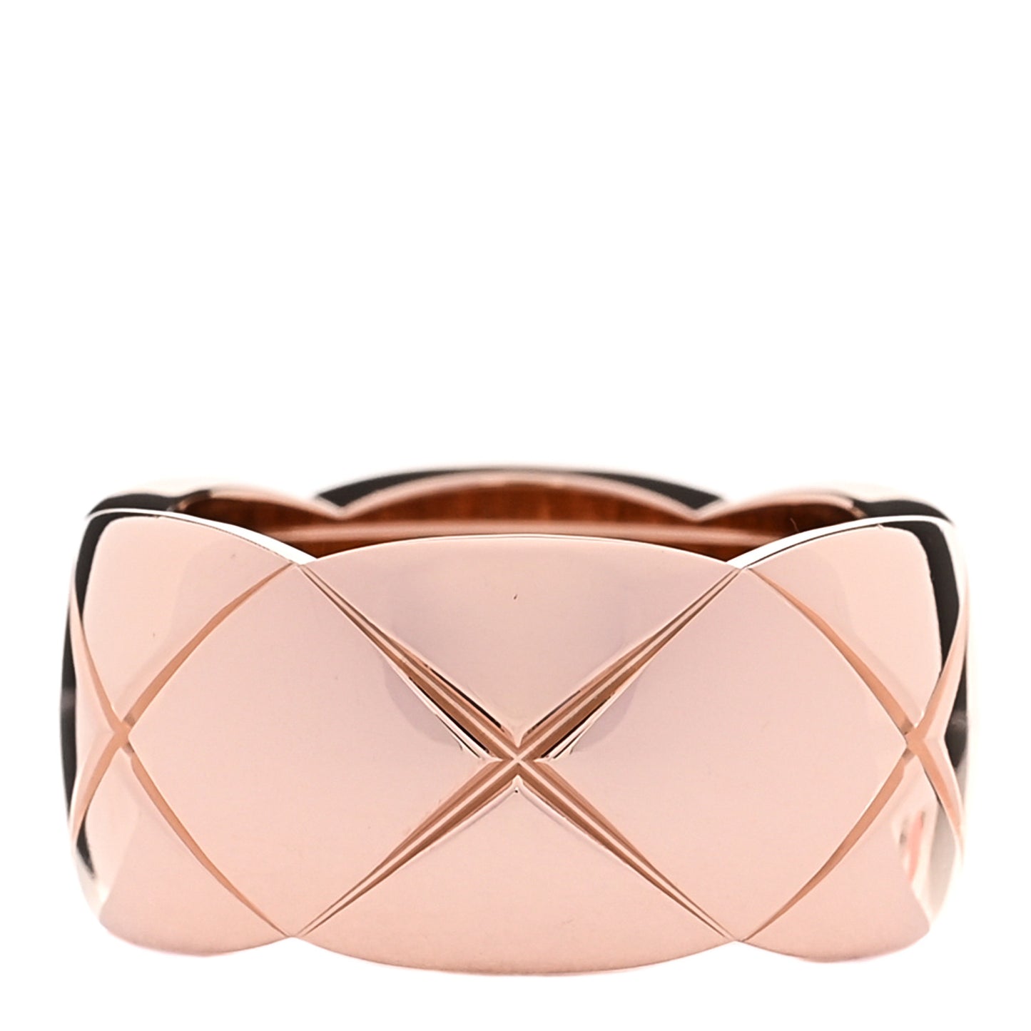 18K Beige Gold Large Coco Crush Ring 58 8.5