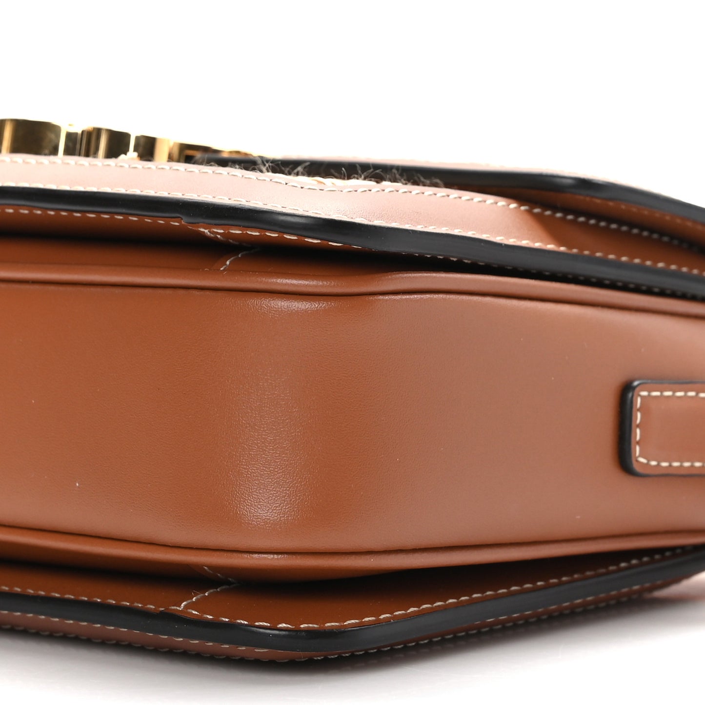Raffia Calfskin Teen Triomphe Natural Tan