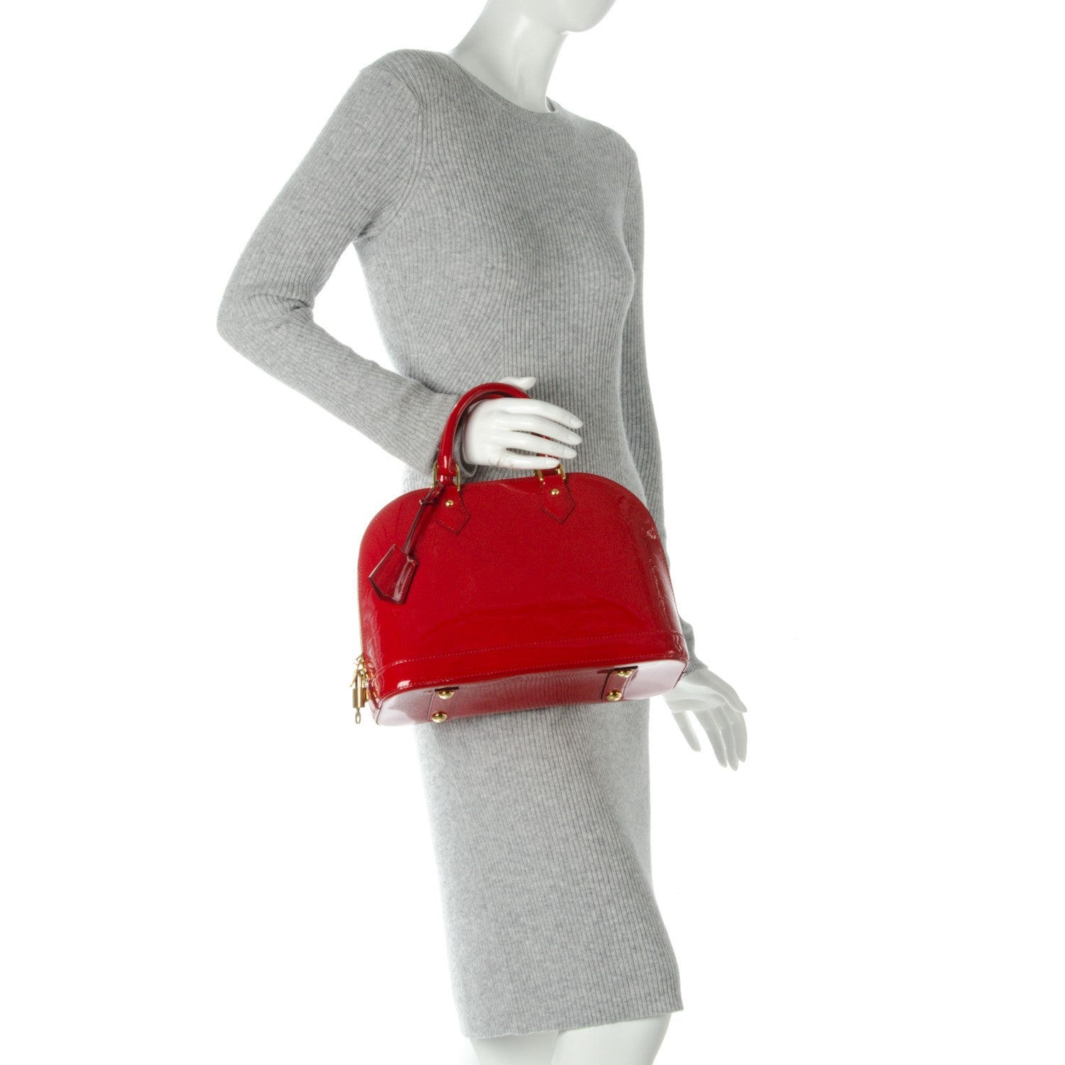 Louis Vuitton Vernis Alma PM Cherry 2 of 9