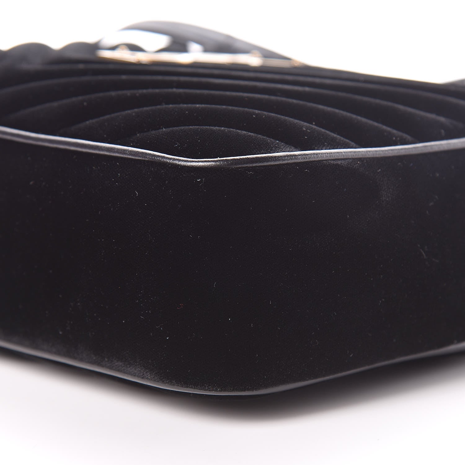 Saint Laurent Velvet Matelasse Monogram Lou Camera Bag Black 10 of 11