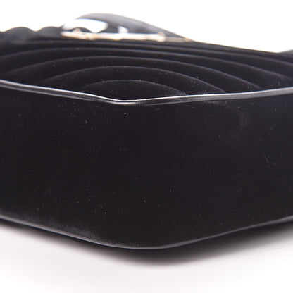 Saint Laurent Velvet Matelasse Monogram Lou Camera Bag Black 10 of 11