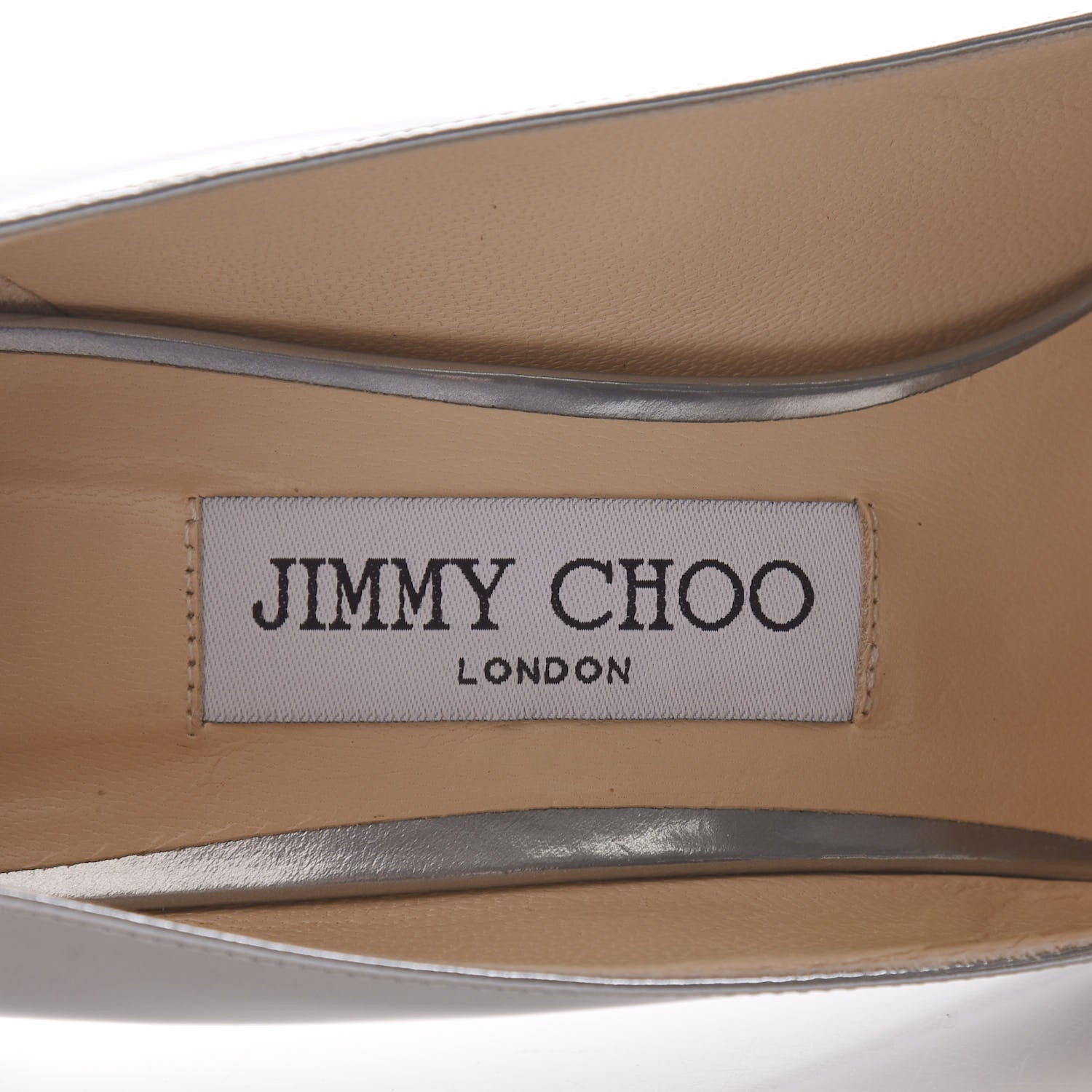 Jimmy Choo Metallic Mirror Calfskin Romy 85 Pumps 37 Silver 6 of 8