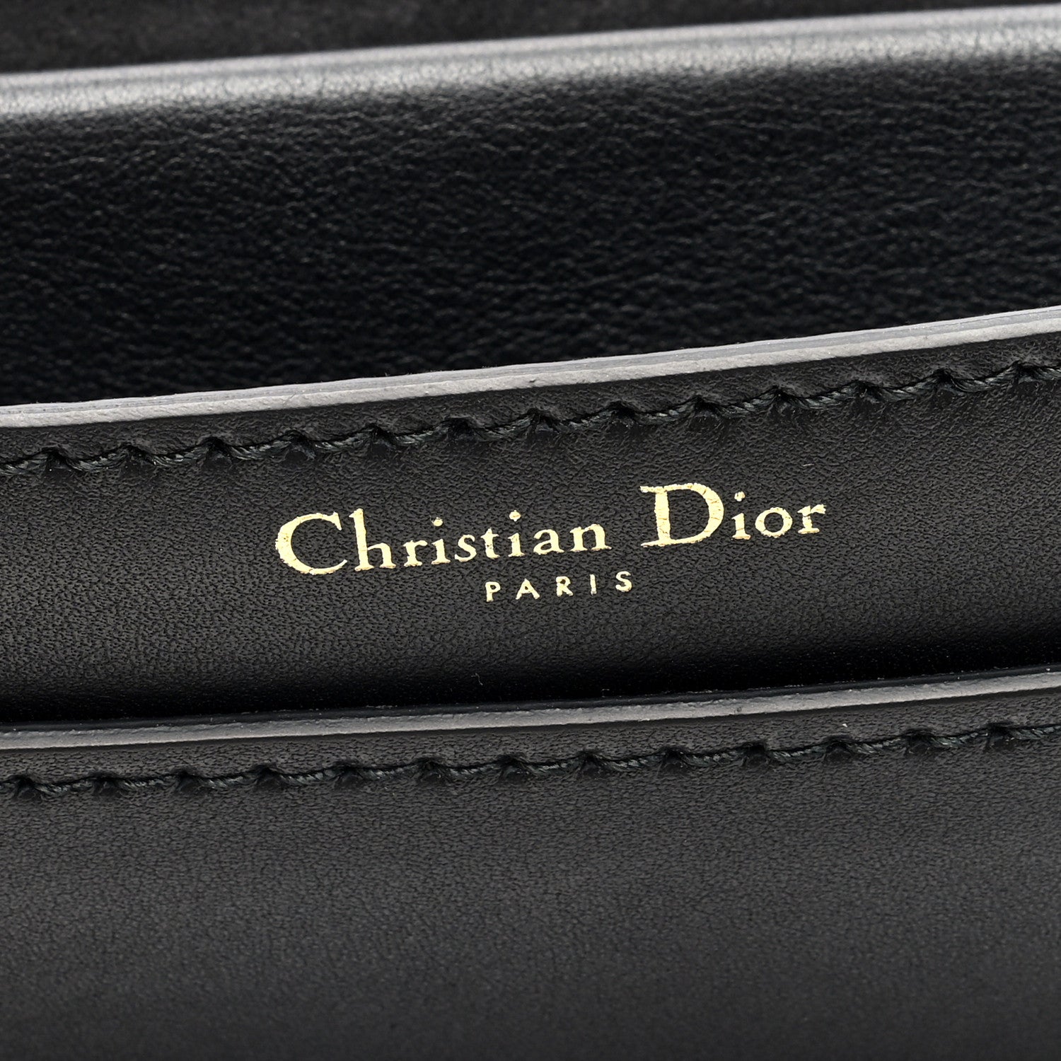 Christian Dior Calfskin Bead Embroidered J Adior Chain Flap Bag Black Multicolor 6 of 9
