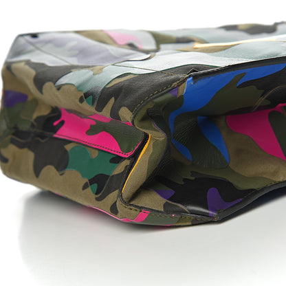 Valentino Garavani Nappa Camouflage Rockstud Vertical Tote Multicolor 9 of 10