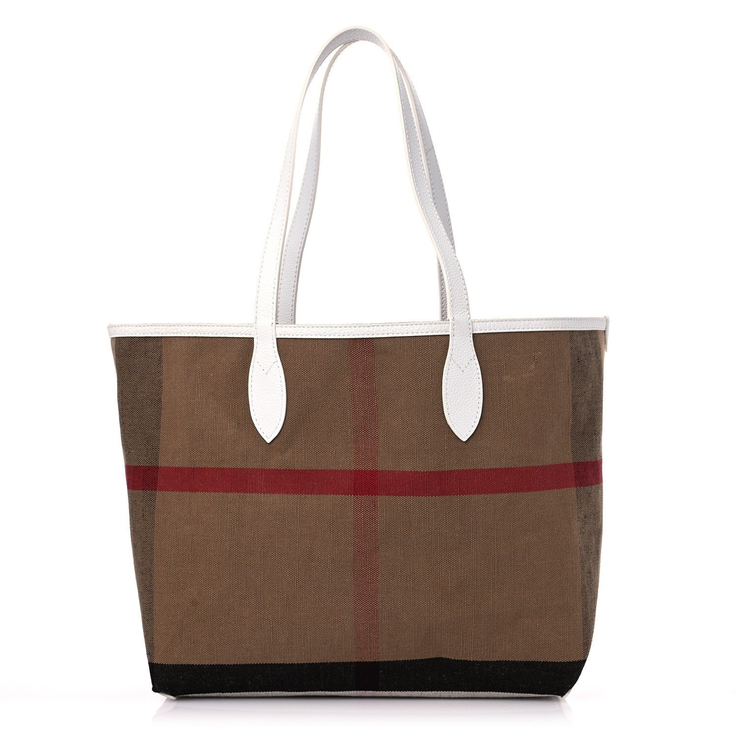 Burberry Coated Canvas Medium Reversible Doodle Tote White 11 of 20