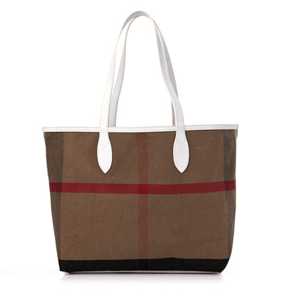 Burberry Coated Canvas Medium Reversible Doodle Tote White 11 of 20