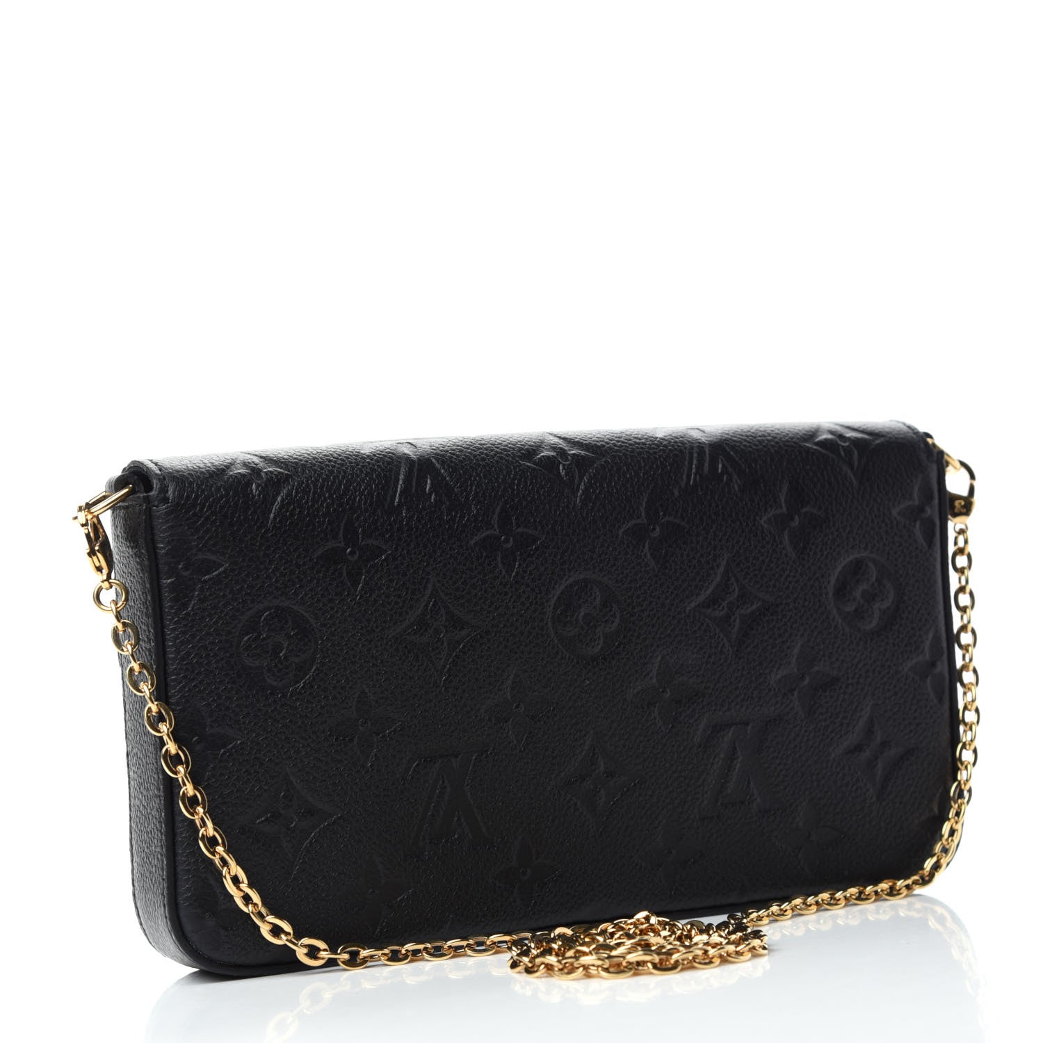 Louis Vuitton Empreinte Pochette Felicie Chain Wallet Black 3 of 11