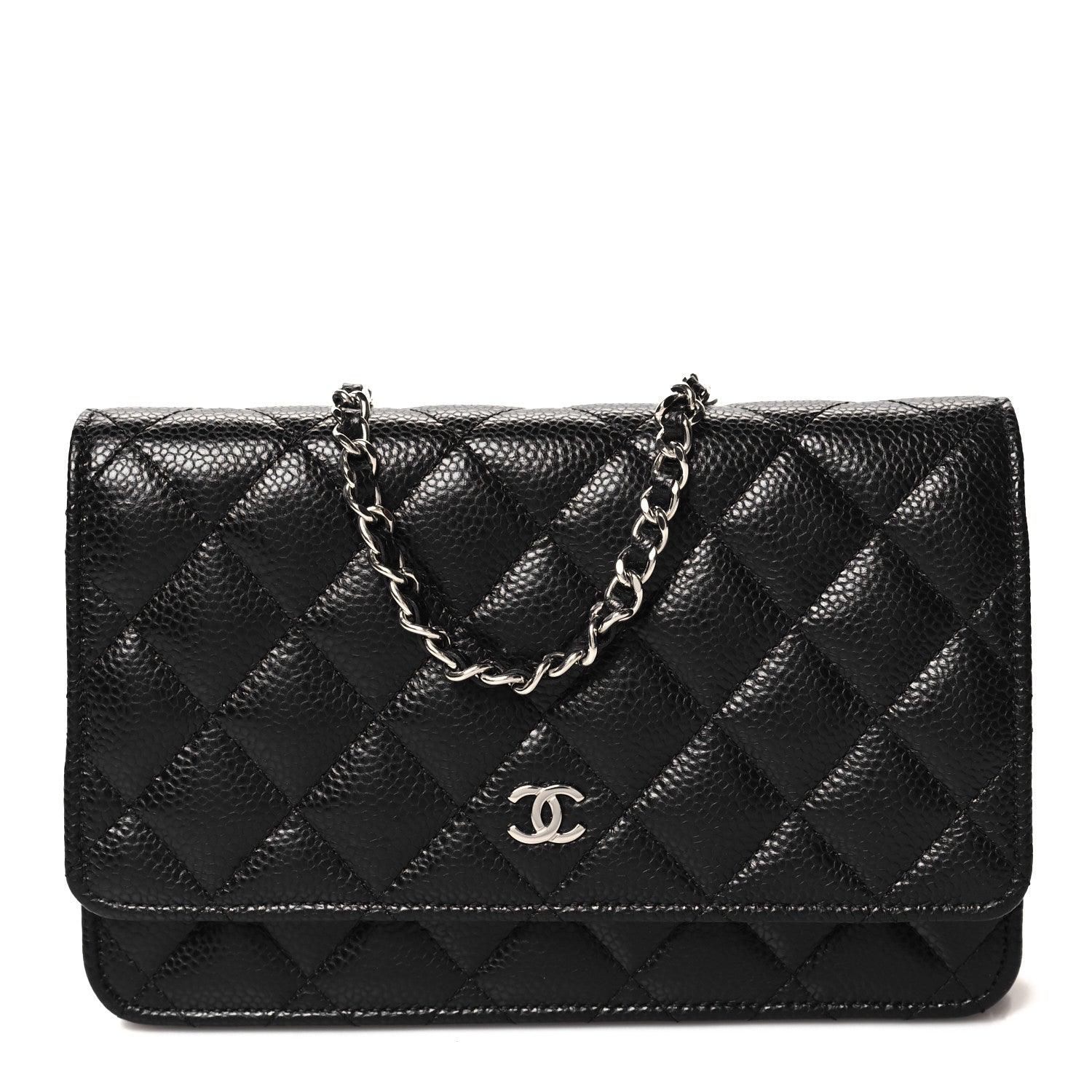 Chanel Caviar Quilted Wallet on Chain WOC Black 1 of 12