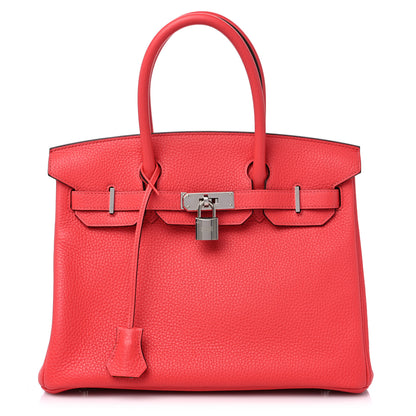 Hermes Togo Verso Birkin 30 Rose Texas Orange 1 of 10