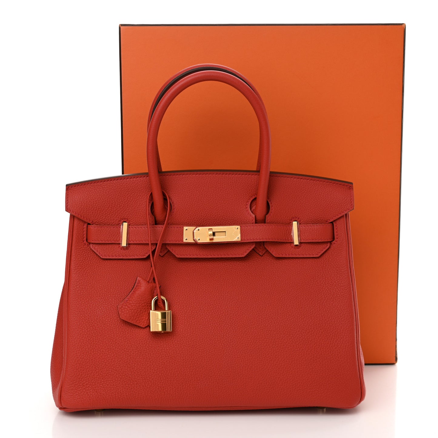 Togo Birkin 30 Rouge Casaque