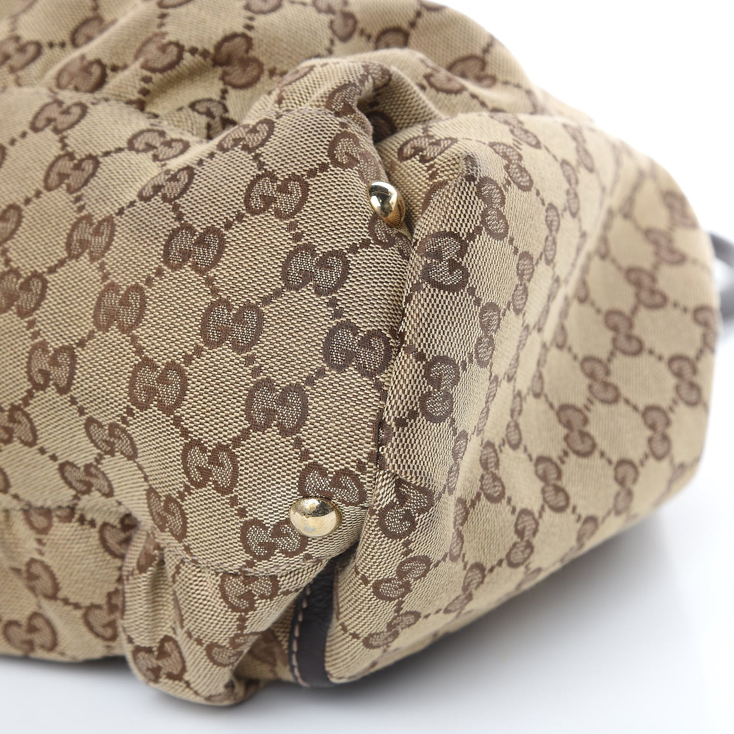 Monogram Large D Gold Hobo Dark Brown