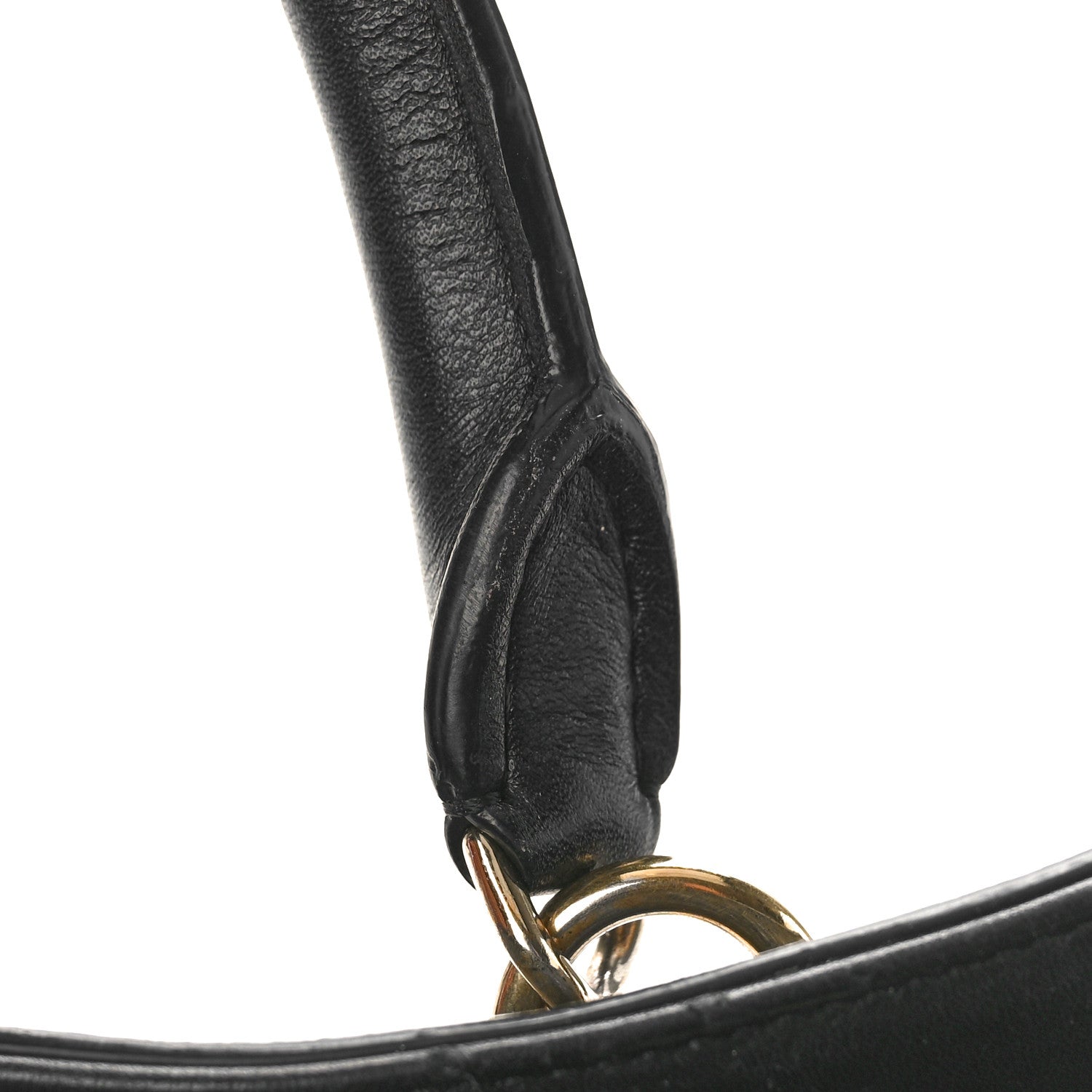 Chanel Calfskin Chevron Quilted Large Shopping Tote Black 14 of 15