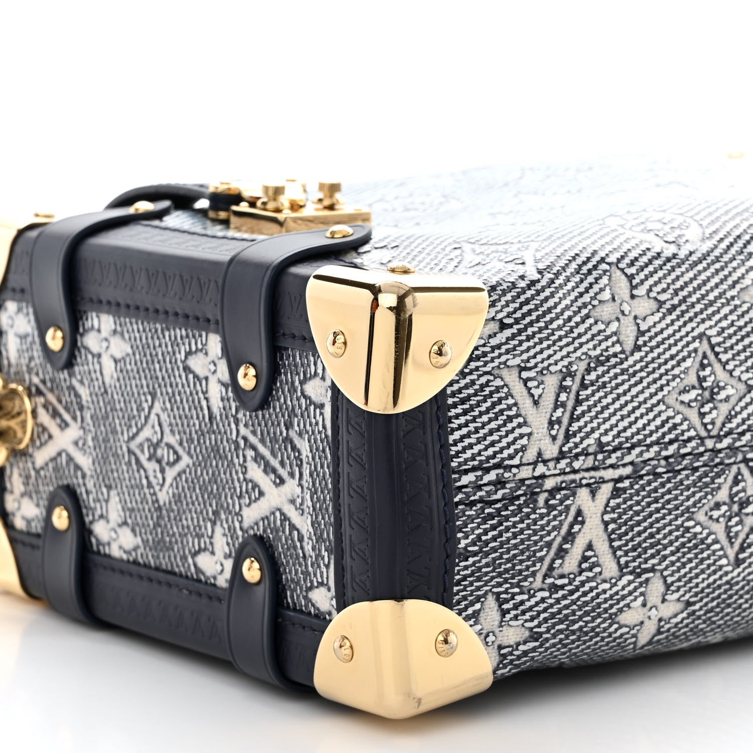 Louis Vuitton Monoglam Side Trunk MM Blue 8 of 9