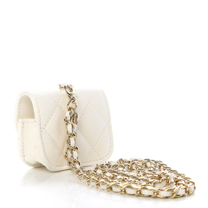 Chanel Caviar Quilted Airpods Pro Case White 3 of 7