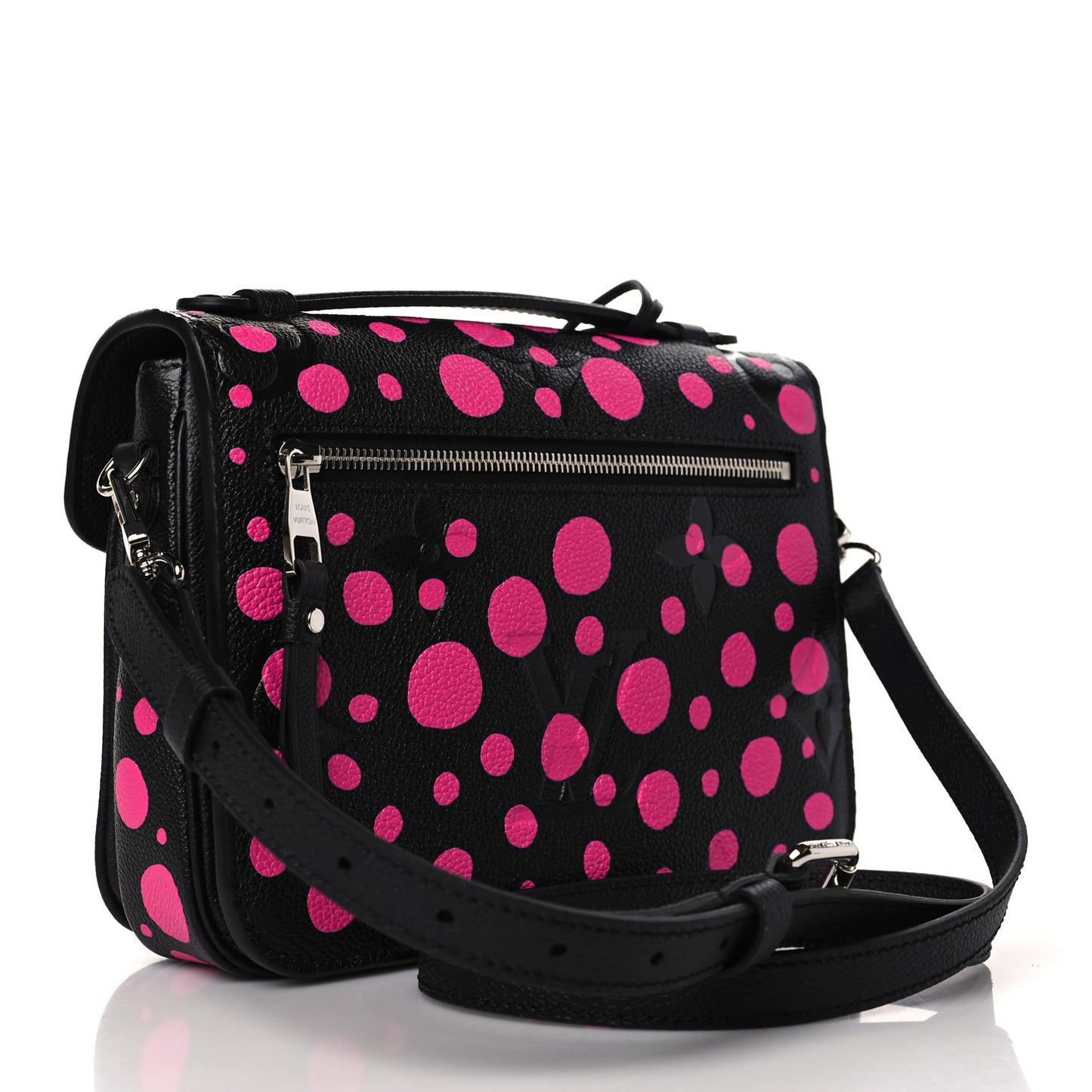 LV x YK Empreinte Monogram Giant Pochette Metis Black Fuchsia